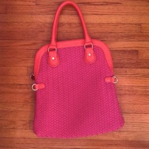 ❤️ NEW Deux Lux Designer Pink & Coral Large Purse